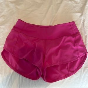 Sonic pink speed up shorts 2.5 inch
